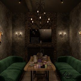 Дизайн интерьера кальянной Hookah Place | Портфолио